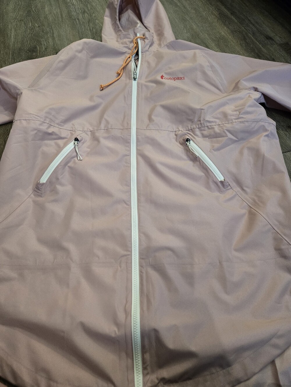 cotopaxi Pale Pink Hooded Windbreaker